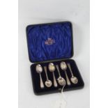 Set of six Victorian silver teaspoons, Sheffield 1896, maker John Round & Son Ltd. the bowls and