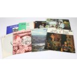 7 x Folk LPs to include Woody Guthrie - Bonneville Dam & Other Columbia River Songs (VLP 5019).