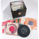 Collection of 7" singles to include Fats Domino (2), Free, Genesis, The Sweet (3),Traffic, The