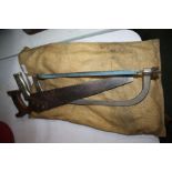 Eclipse metal saw, a wooden handled saw and a further saw (3)