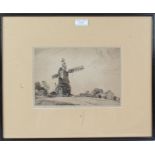 Leonard Russell Squirrell (1893-1979), Carter's Mill, Wrentham, pencil signed mezzotint, with