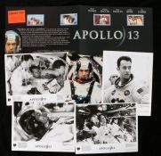 Press release photograph for the film "Apollo 13" together with a cutting (6)   Provenance: From a