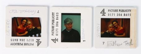 Press release Negative for the televison series Father Ted, to include three slides  Provenance: