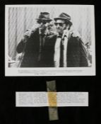 Press release photograph for the film "The Blus Brother"  with Press text to the rear (1)