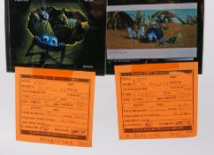Press release slides, VHS cover and booklet for the Pixar film "A Bug's Life" (6) Provenance: From a