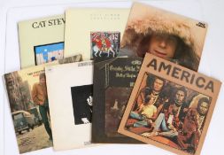 7 x Folk/Rock LPs. America - America (K46093). Leonard Cohen - Songs From A Room (63587). Crosby