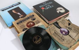Colletion of Mixed Soundtrack/Easy Listening LP s together with a Quantity of 78s.