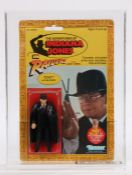 The Adventures of Indiana Jones action figure, Toht (the baddie) Kenner, carded, housed in a UK
