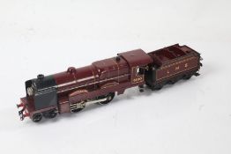 Hornby Series clockwork 'Royal Scot' locomotive, in LMS maroon, with tender