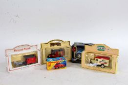 Matchbox Volks-Dragon 31, boxed, together with four boxed diecast vehicles, to include Royal Mail