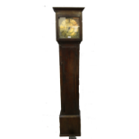 George III Welsh oak 30 hour longcase clock by Ratcliff of Welshpool, the hood housing the brass
