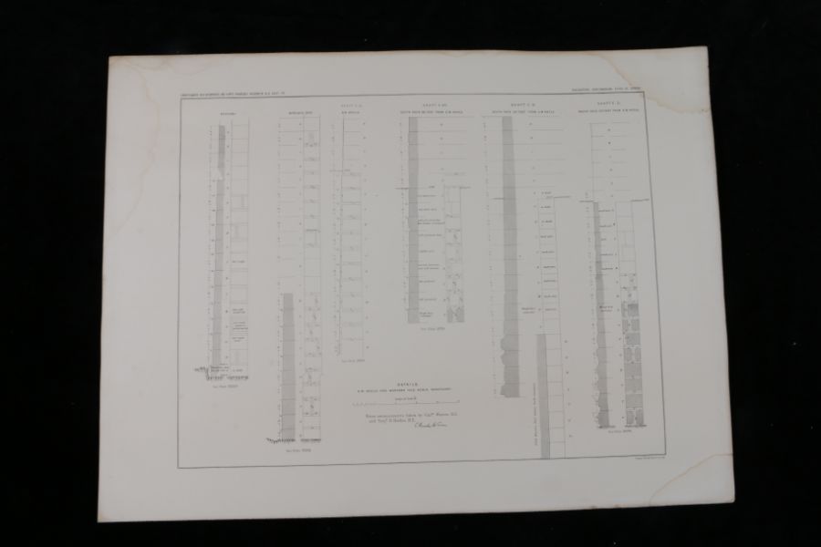 Near East.- Captain Charles Warren, Plans, Elevations, Sections, &c., shewing the results of the - Image 38 of 52