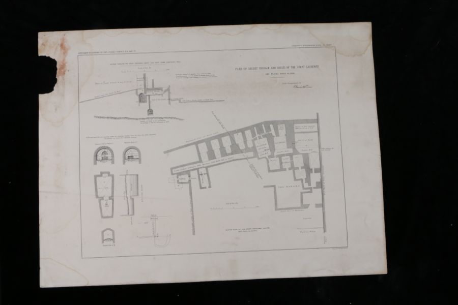 Near East.- Captain Charles Warren, Plans, Elevations, Sections, &c., shewing the results of the - Image 35 of 52