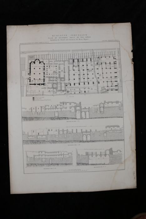 Near East.- Captain Charles Warren, Plans, Elevations, Sections, &c., shewing the results of the - Image 52 of 52