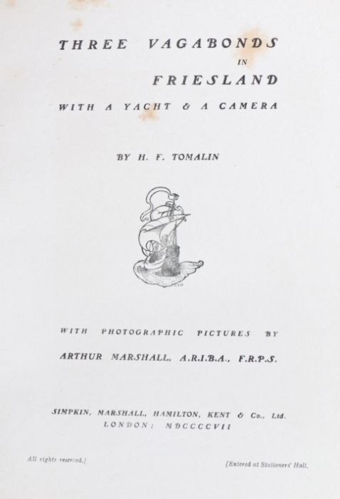 H. F. Tomalin, Three Vagabonds in Friesland, with photographic pictures by Arthur Marshall,