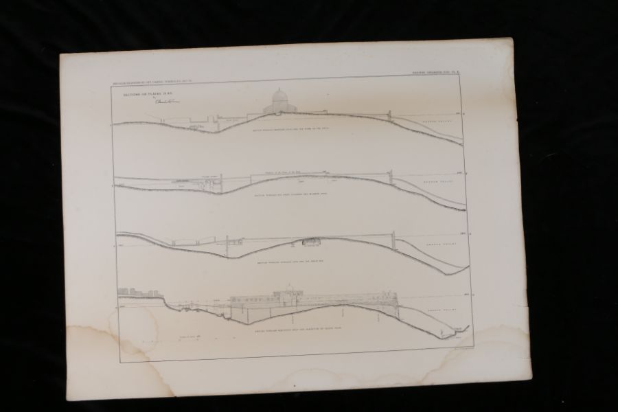 Near East.- Captain Charles Warren, Plans, Elevations, Sections, &c., shewing the results of the - Image 7 of 52