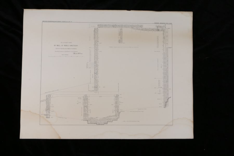 Near East.- Captain Charles Warren, Plans, Elevations, Sections, &c., shewing the results of the - Image 13 of 52