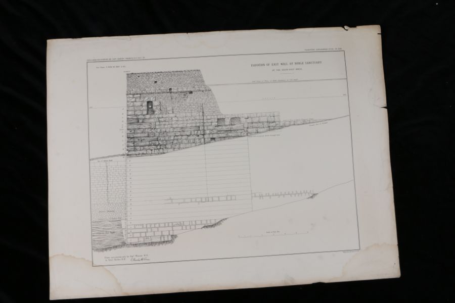 Near East.- Captain Charles Warren, Plans, Elevations, Sections, &c., shewing the results of the - Image 9 of 52