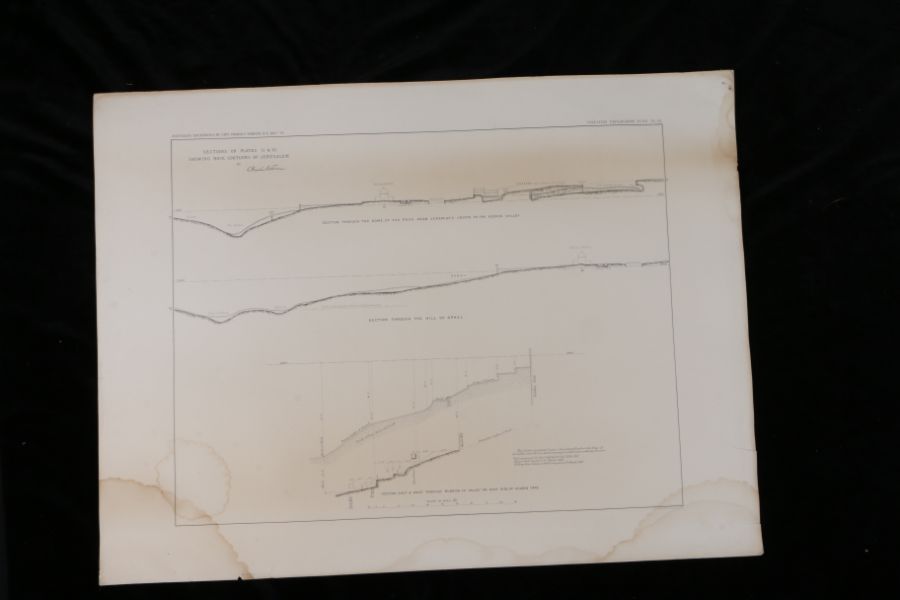 Near East.- Captain Charles Warren, Plans, Elevations, Sections, &c., shewing the results of the - Image 18 of 52