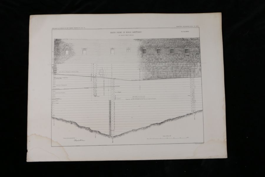 Near East.- Captain Charles Warren, Plans, Elevations, Sections, &c., shewing the results of the - Image 28 of 52