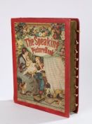 Rare German 19th Century Childs speaking book, The Speaking Picturebook, the book with pull out