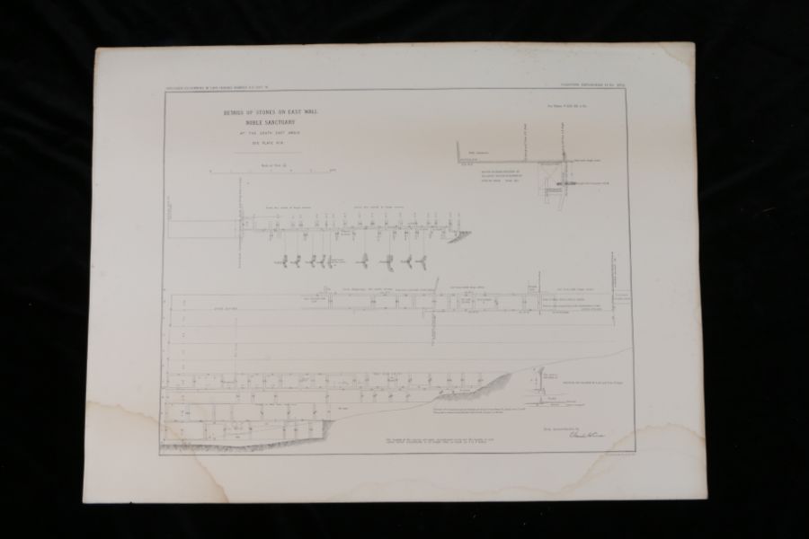 Near East.- Captain Charles Warren, Plans, Elevations, Sections, &c., shewing the results of the - Image 15 of 52