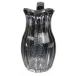 Victorian Conservative Club interest, a glass water jug engraved to the front Conservative club