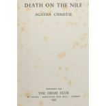 Agatha Christie "Death On The Nile" 1st Edition published by the Crime Club Collins 1937
