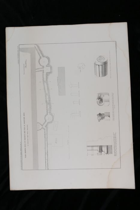 Near East.- Captain Charles Warren, Plans, Elevations, Sections, &c., shewing the results of the - Image 10 of 52