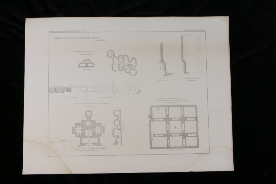 Near East.- Captain Charles Warren, Plans, Elevations, Sections, &c., shewing the results of the - Image 16 of 52