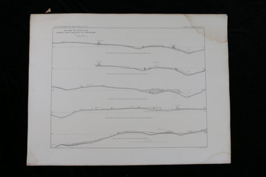 Near East.- Captain Charles Warren, Plans, Elevations, Sections, &c., shewing the results of the - Image 4 of 52