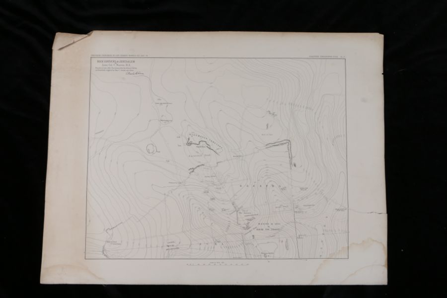 Near East.- Captain Charles Warren, Plans, Elevations, Sections, &c., shewing the results of the - Image 14 of 52