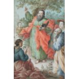 Italian School (late 18th/early 19th century) St Paul preaching to the Corinthians, titled and