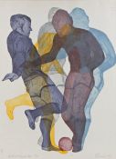 Barbara Newcomb (American/British, 1936-2020) Football Players VII, 113/30, pencil signed and
