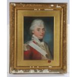 John Russell RA (British, 1745-1806) Capt. O'Dell of the 37th Regiment, labelled verso, pastel, 52cm