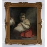 After Sir Joshua Reynolds R.A. (British, 1723-1792) The Careful Shepherdess, oil on canvas, 75cm x