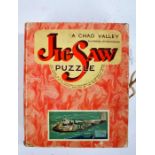 Chad Valley jigsaw puzzle, Imperial Airways flying boat, 1936, 150-piece plywood interlocking