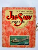 Chad Valley jigsaw puzzle, Imperial Airways flying boat, 1936, 150-piece plywood interlocking