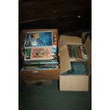 A collection of books including, Fabian of the Yard, Quentin Durward, Grimms Fairy Tales,