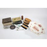 Collection of Co-Operative Wholesale Society Ltd (CWS) items, to include two tins, spoon, brushes,