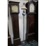 Aladdin Industries Ltd. model 12 floor standing oil lamp, the clear glass chimney with attached