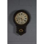 19th century Ansonia Wall Clock with label to the back dating to 1878 factory Brooklyn New York USA,