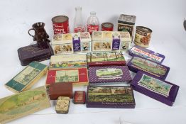 Collection of Cadbury advertising tins and bottles (qty)