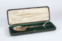 Edward VII silver replica of the anointing spoon, London 1901, maker Cornelius Desormeaux Saunders &