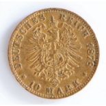 German States, Baden, Gold 10 mark, 1878