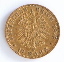 German States, Baden, Gold 10 mark, 1878
