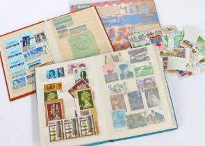 Stamps, UK and World, housed in two small stockbooks (2)