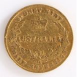 Victoria, Australia Half Sovereign, Sydney Mint, 1864