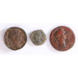 Roman, Domitian Dupondius, Antonninus Pius and Commem issue, (3) Steve Cornelius Collection