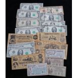 US banks note including one and ten dollar notes (qty)